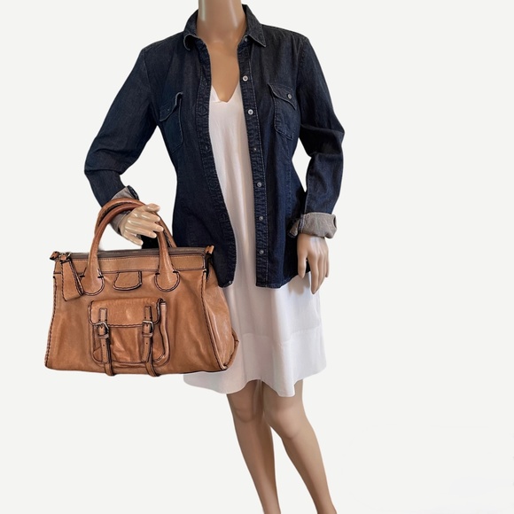 Chloe Edith Large Hand Bag Brown Leather - Picture 2 of 13